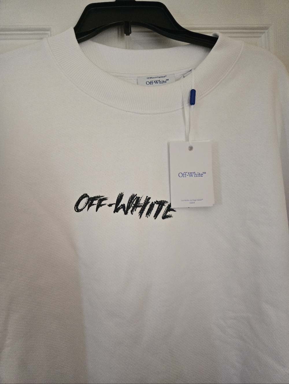 Off-White Chalk Arrow Skate Crewneck Size XL NWT Authentic Streetwear - Picture 2 of 6